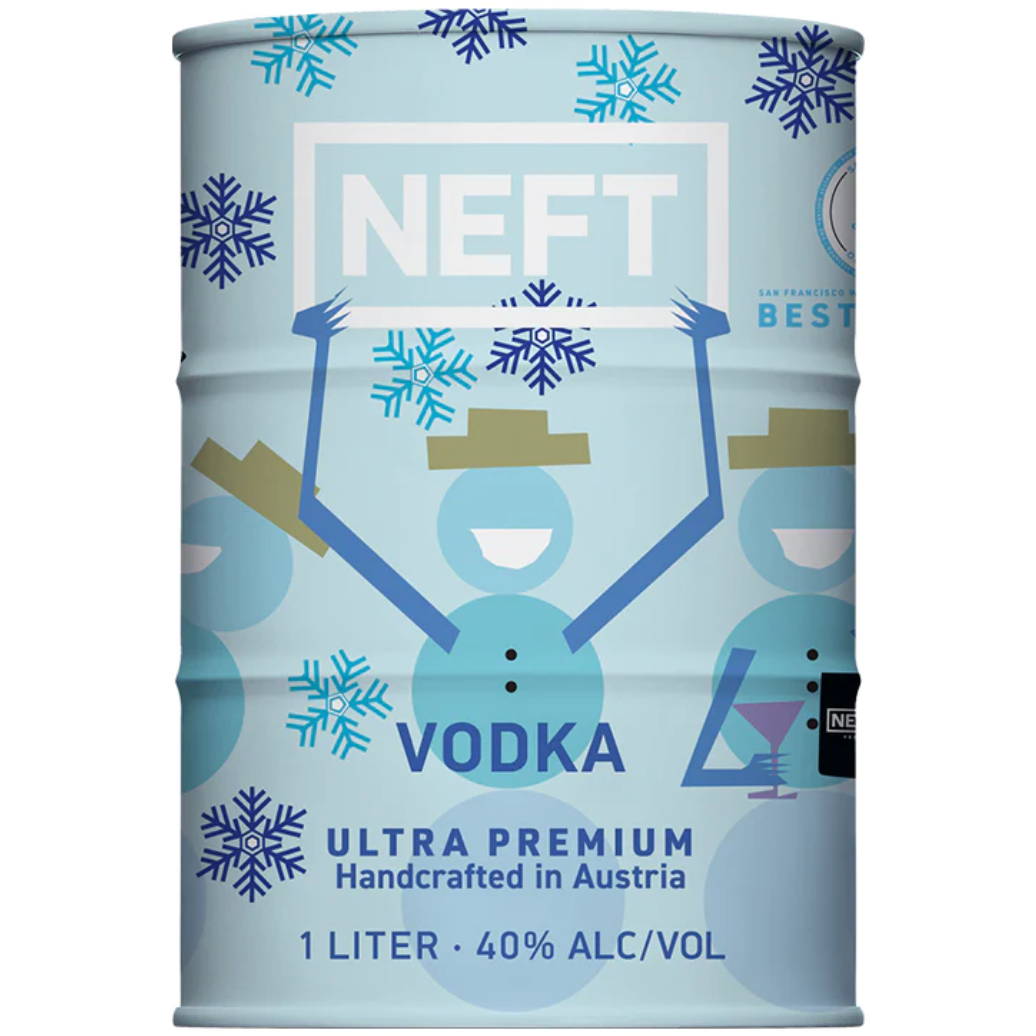Neft Vodka Holiday Barrel (1 L)