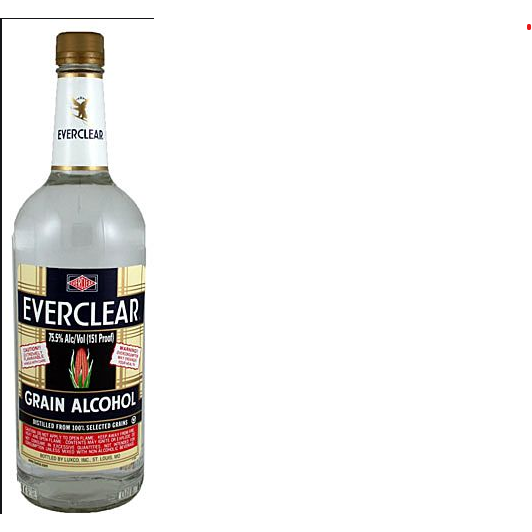 Everclear 120 Proof Grain Alchohol 1L