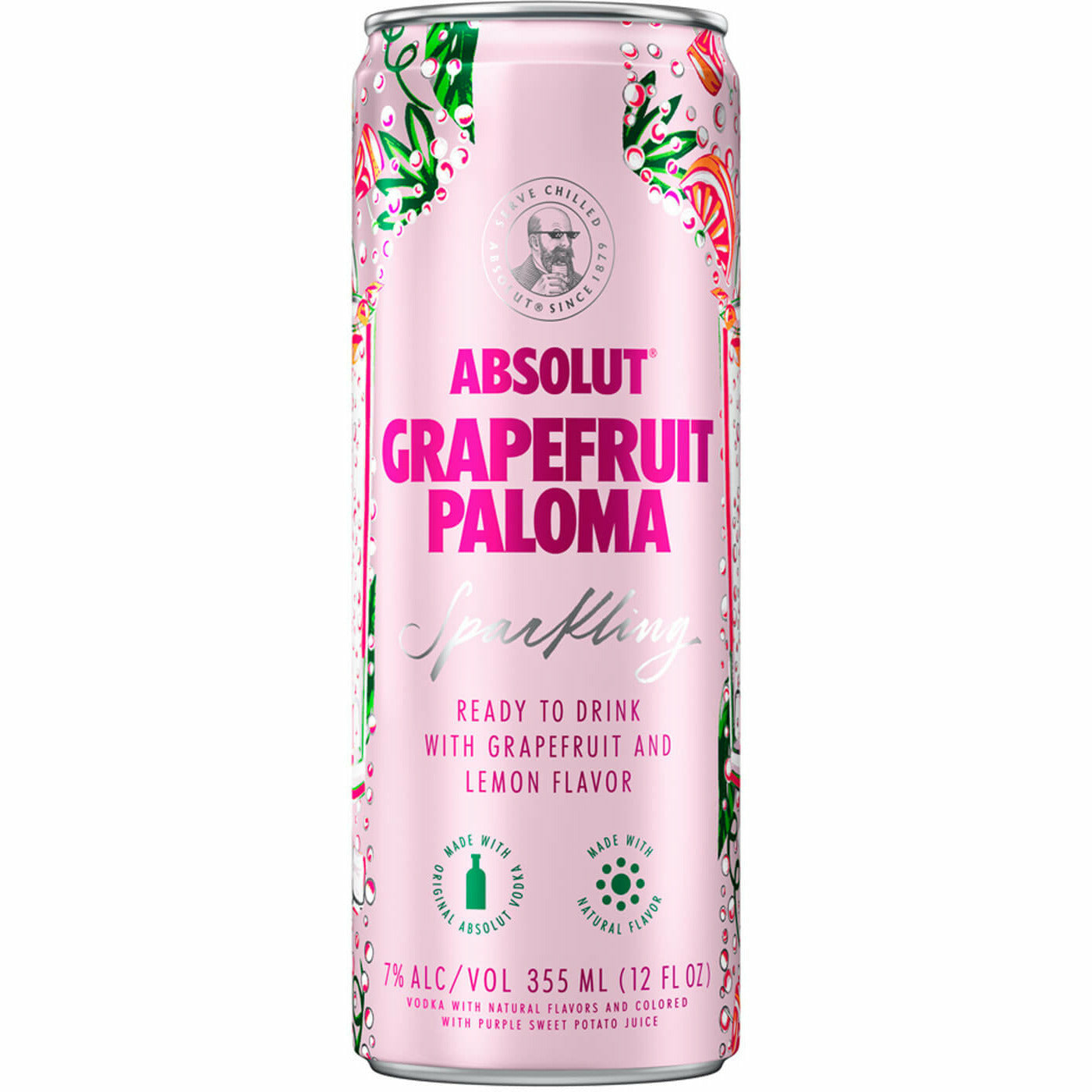 Absolut Grapefruit Paloma Sparkling RTD (4 Pack 12 oz)
