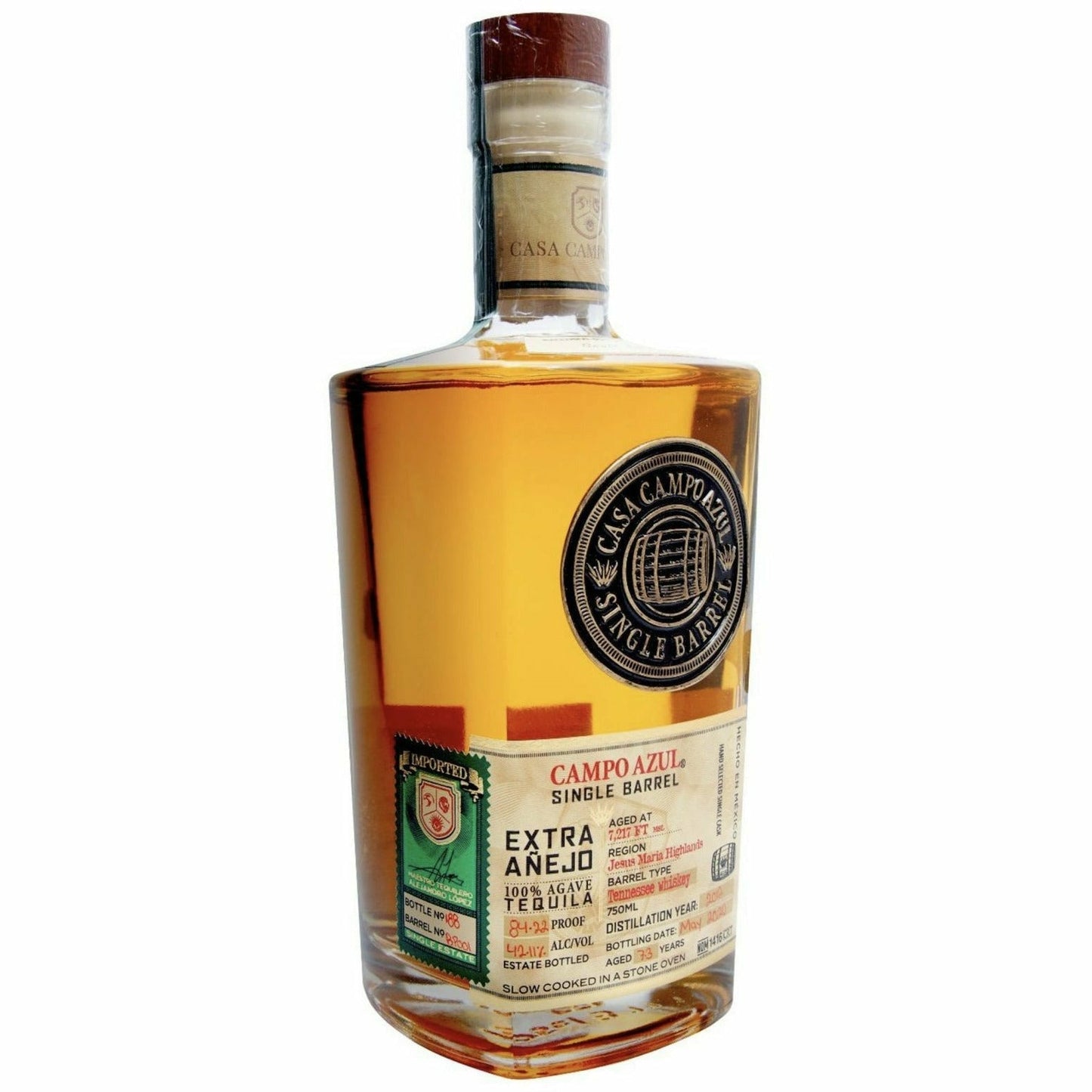 Casa Campo Azul Single Cask Extra Anejo 750ML