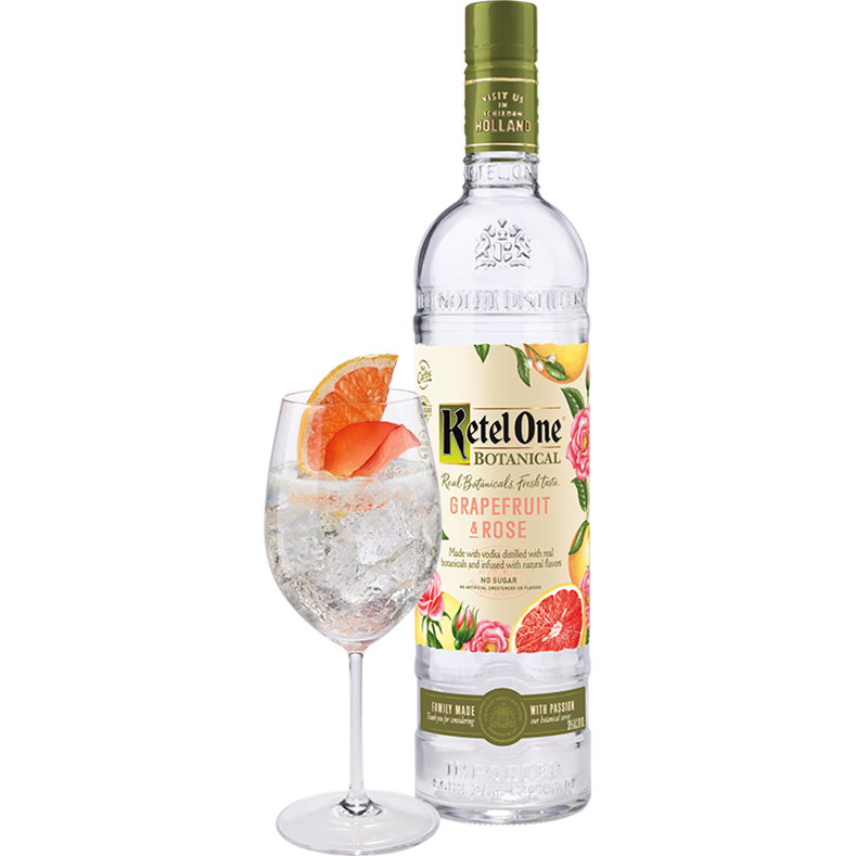 Ketel One Botanical Grapefruit and Rose Vodka (750mL)