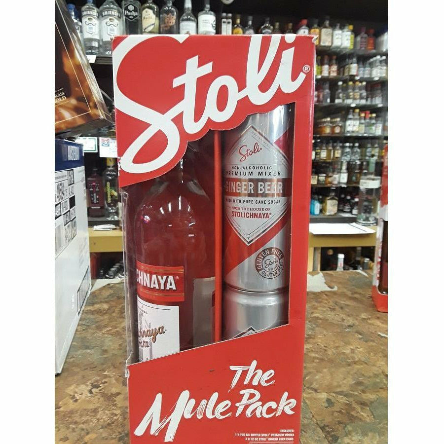 Stolichnaya Vodka Mixology Gift Set (750mL)