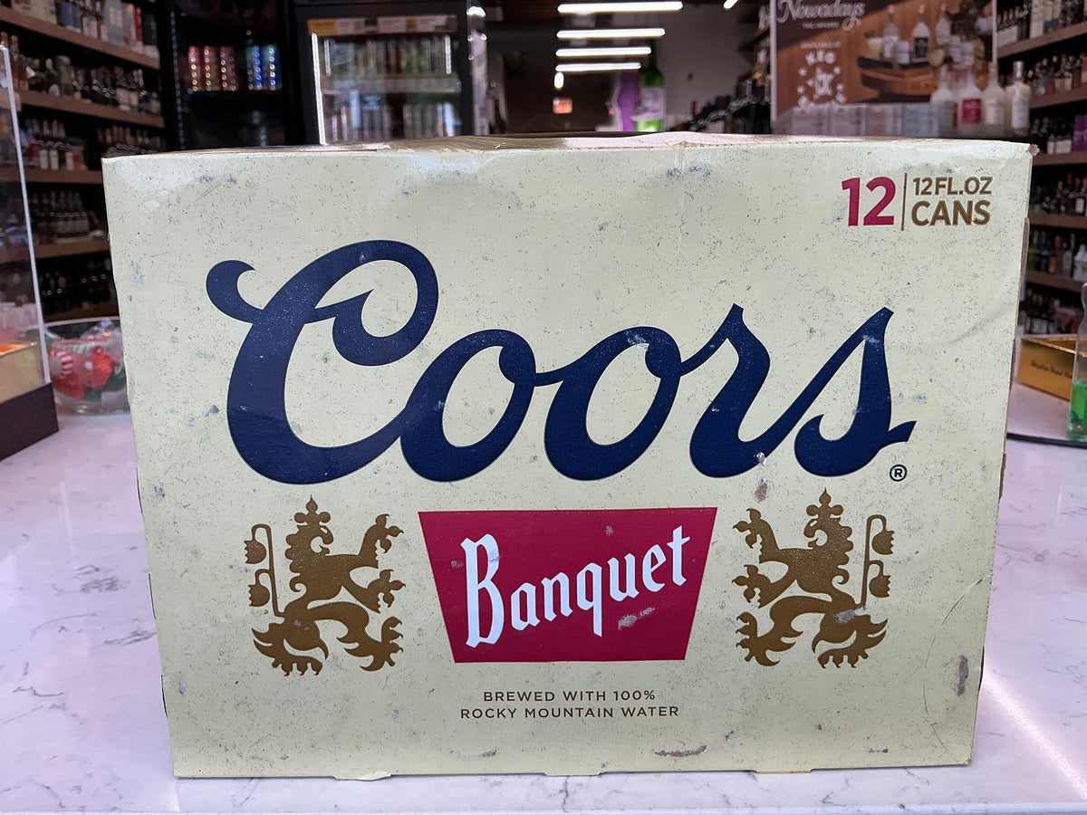 Coors Banquet 12 pack cans