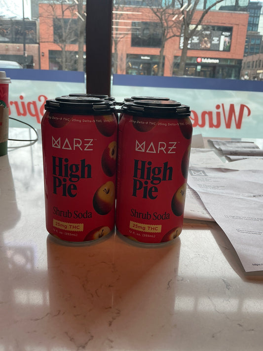 Marz High Pie 25mg THC Soda 4 pack