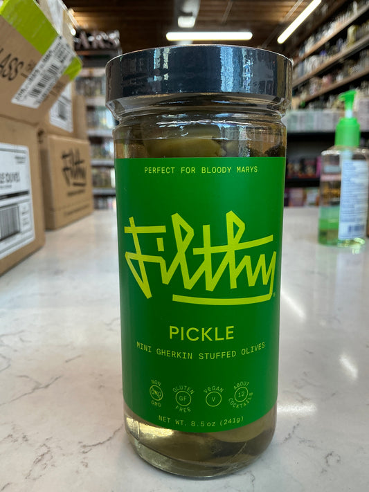 Filthy Pickle Mini Gherkin Stuffed Olives (8.5oz)