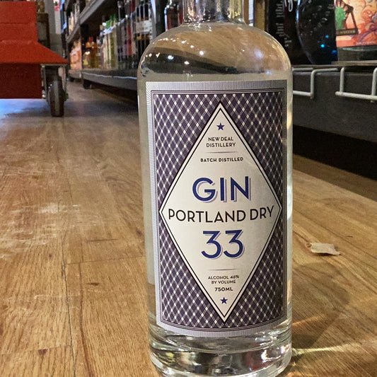 Gin 33 Portland dry 750mL
