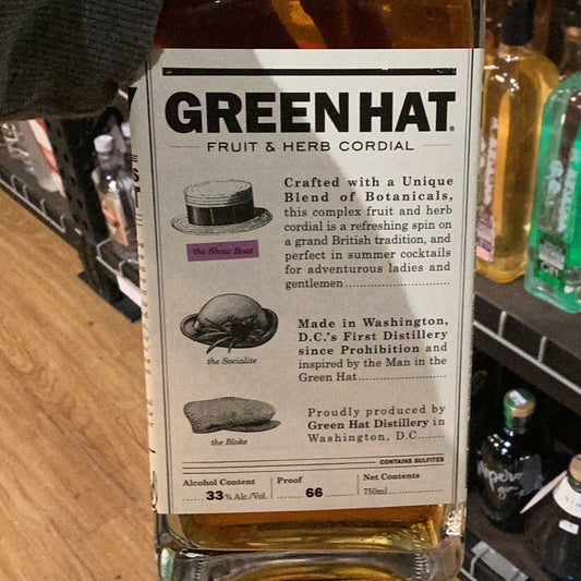 Green hat summer cup gin 750mL