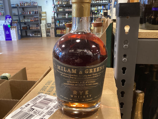 Milam & Greene Straight Rye Port Cask Whiskey (750mL)