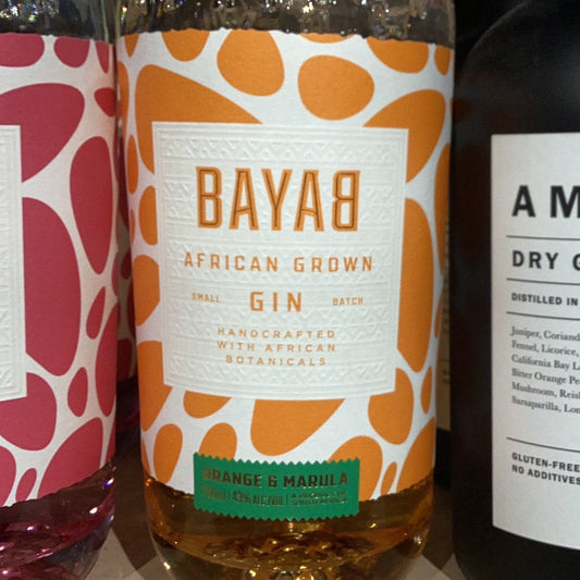Bayab African Gin Orange and Marula 750ml