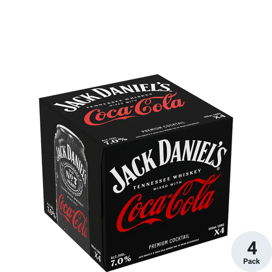 Jack Daniel's & Coke Can (4pk)