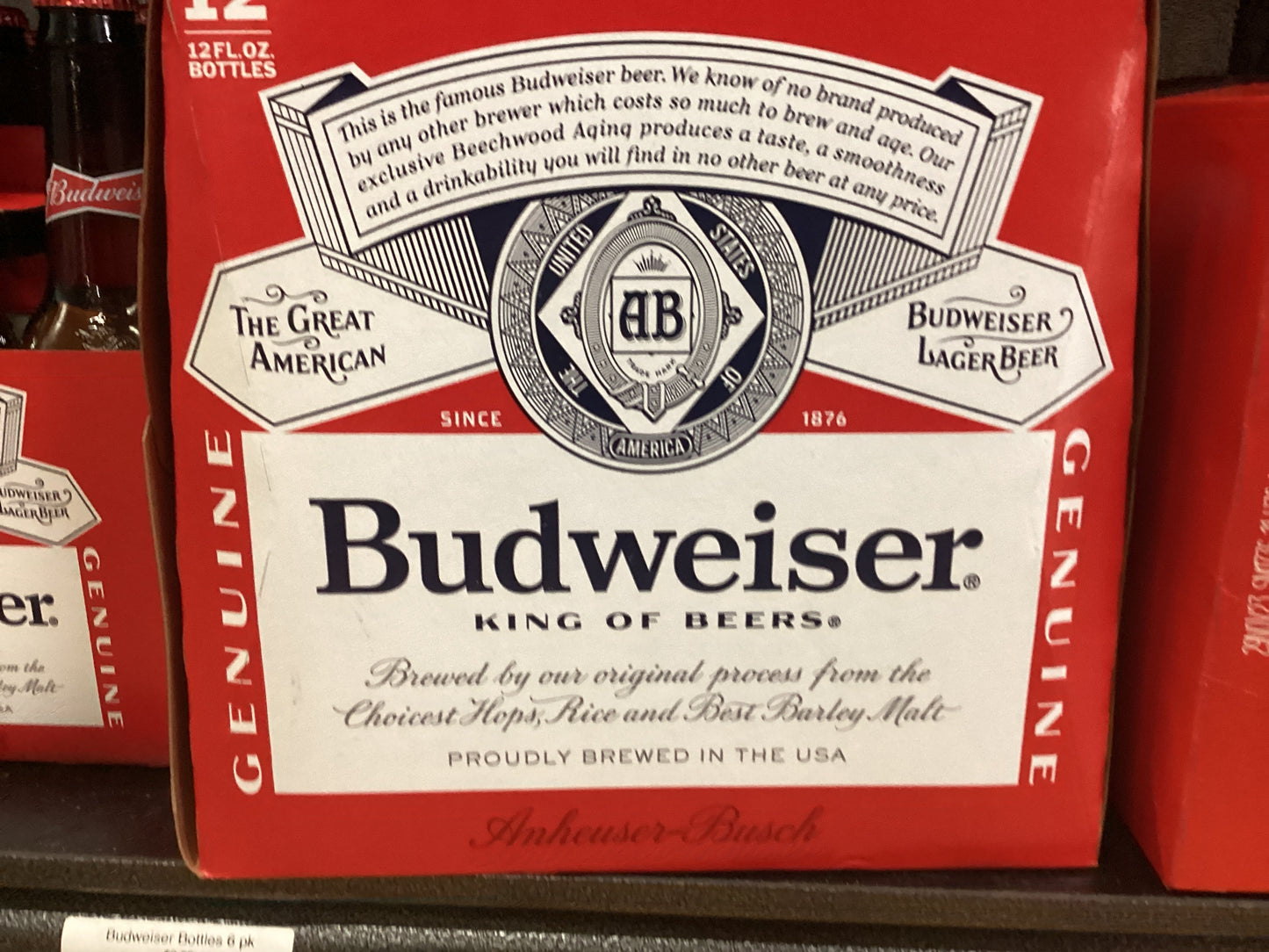 Budweiser 12floz Bottles 12pk
