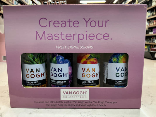 Van Gogh Fruit Sampler Pack Vodka (4 x 50 ml)