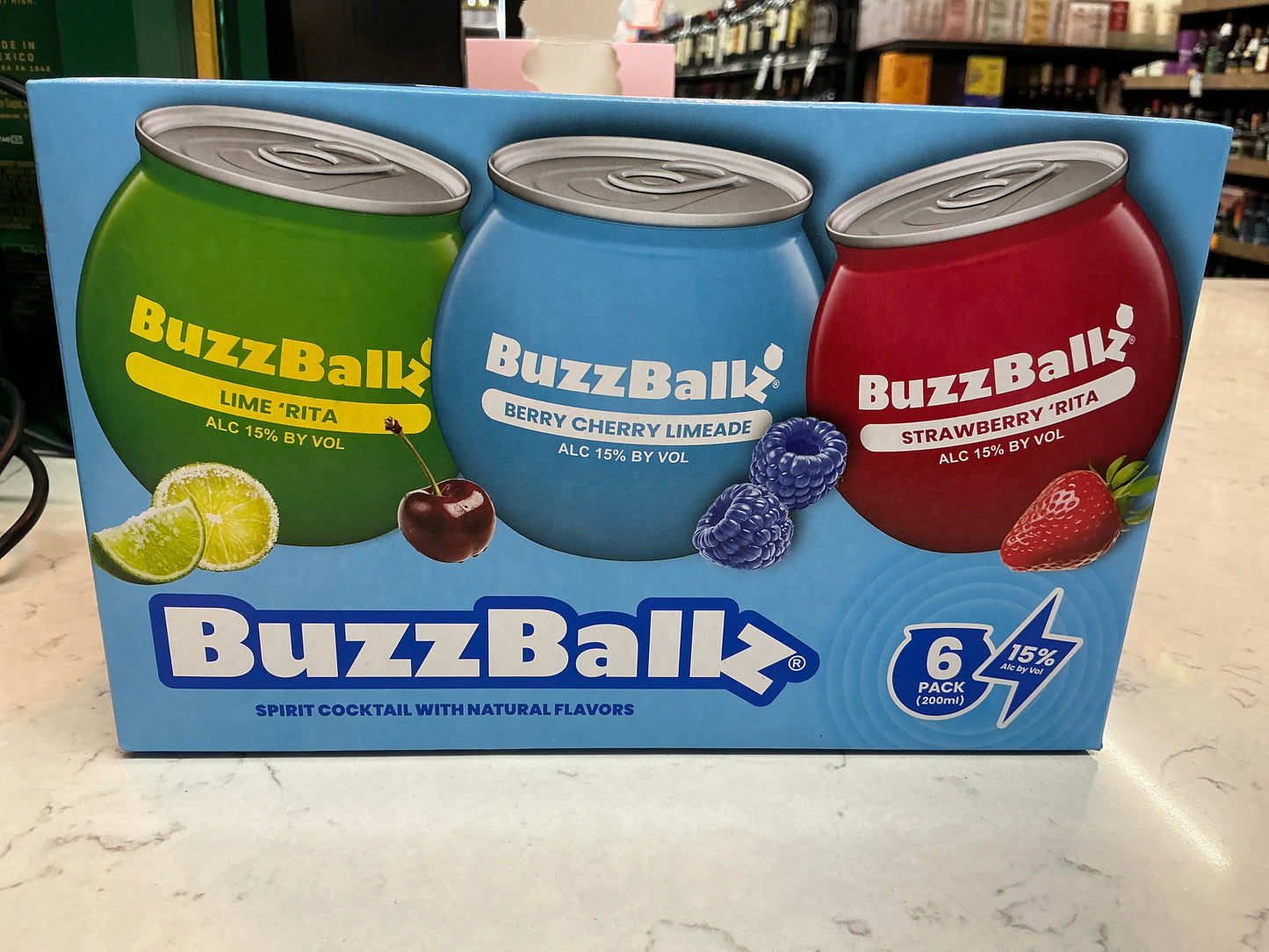 Buzzballz 6pk (Lime,berrycherry,strawberry)