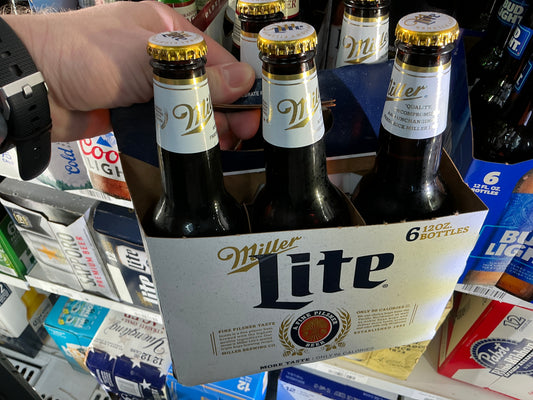 Miller lite 6pk bottles