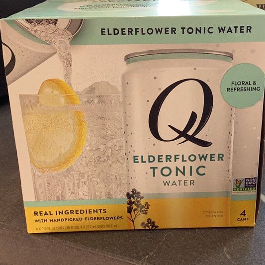 Q elderflower tonic water 4 pk