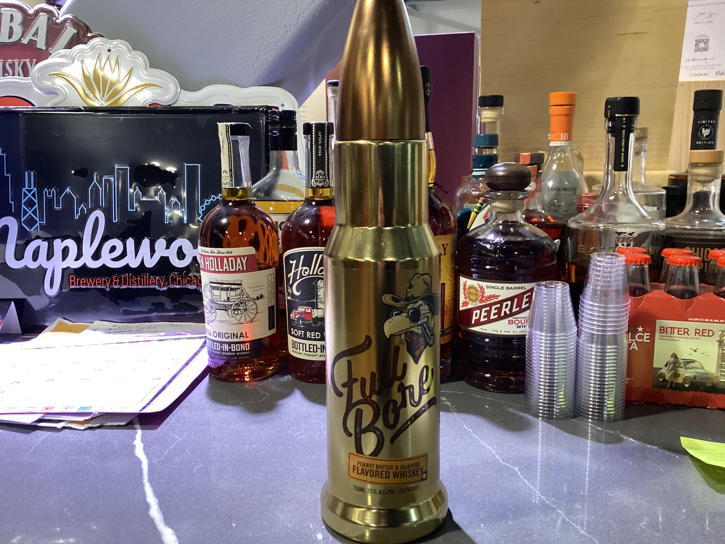 Full Bore Peanut Butter and Jalapeño Flavored Whiskey 750mL