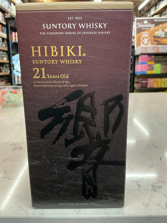 Hibiki 21 Year Old Suntory Whiskey (750mL)