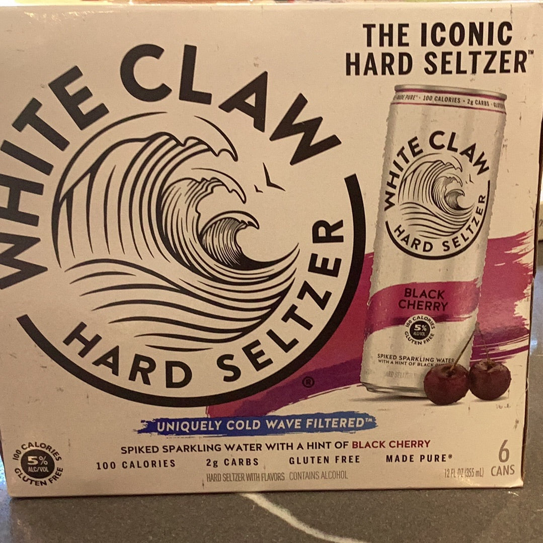 White Claw Black Cherry Hard Seltzer (6pk)