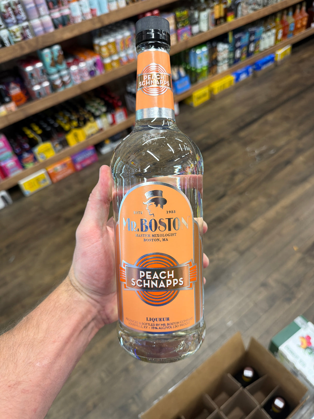 Mr. Boston Peach Schnapps Liqueur (750mL)