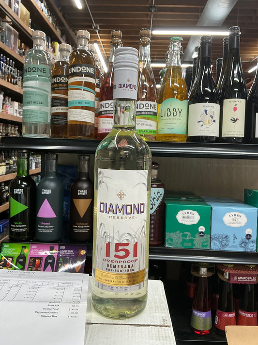 Diamond reserve 151 rum 750mL