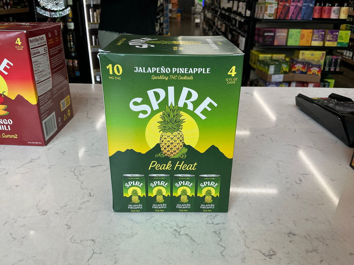 Spire Jalapeño Pineapple 10mg 4-Pack Cans