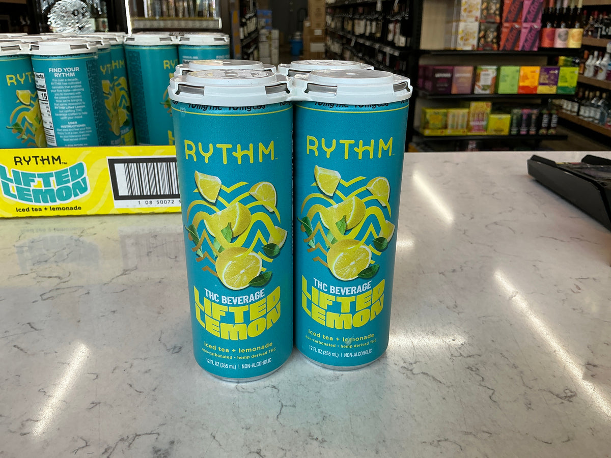 Rythm Lifted Lemon 10mg THC 4 Pack Cans
