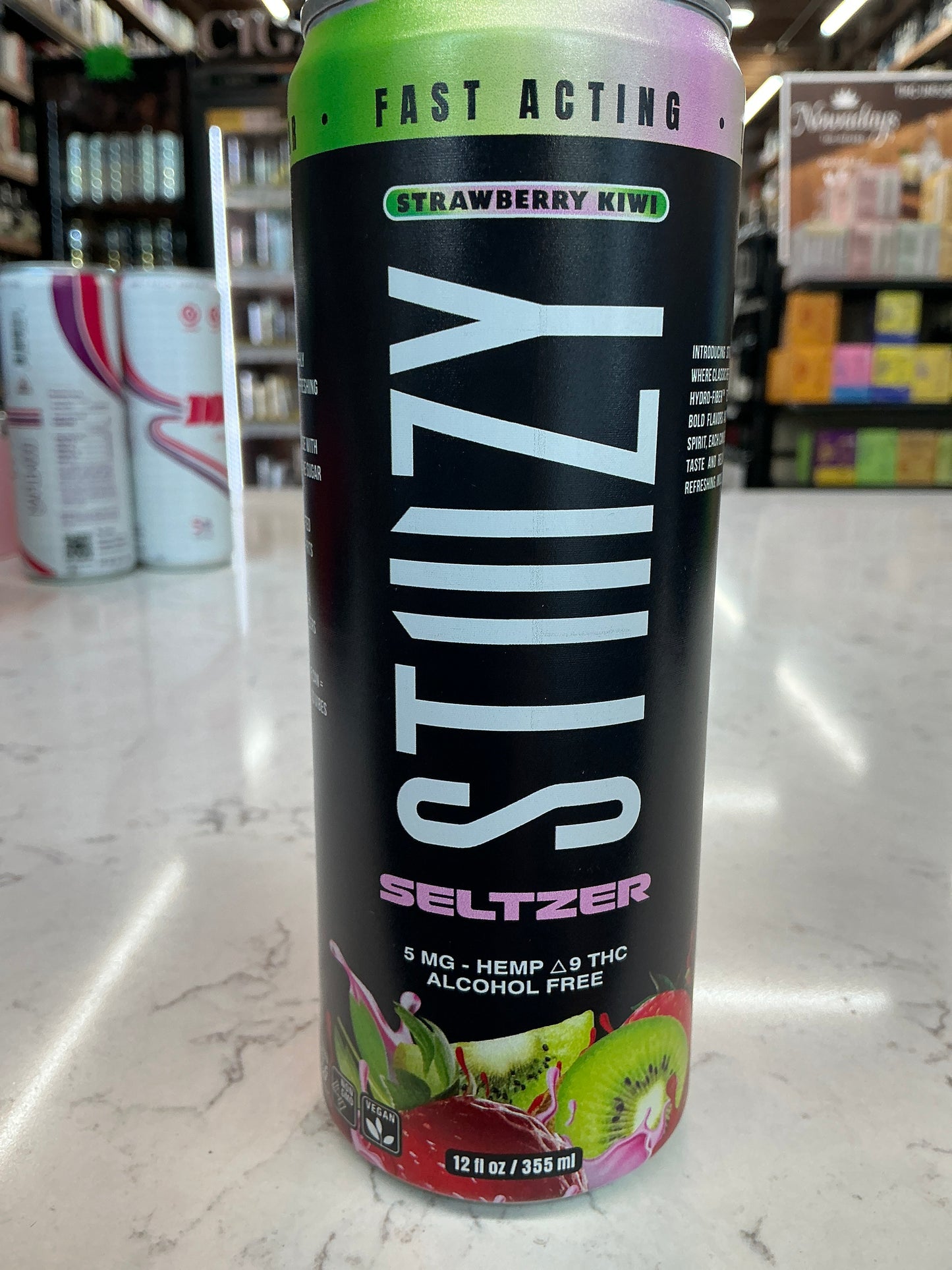 Stiiizy Strawberry Kiwi THC Seltzer 12fl oz