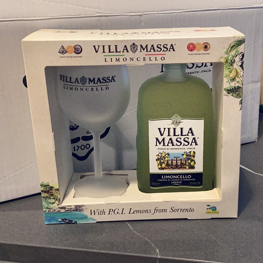 Villa Massa Limoncello Gift Set 750ml