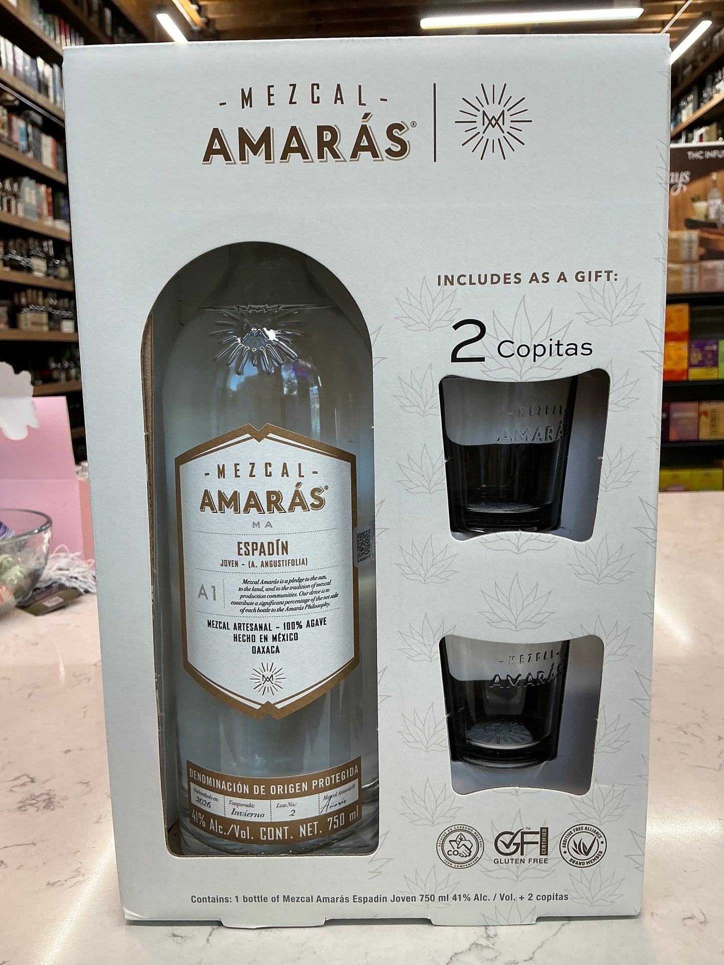 Mezcal Amaras Espadin Gift Set (750mL)