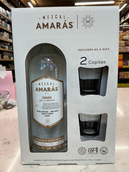 Mezcal Amaras Espadin Gift Set (750mL)