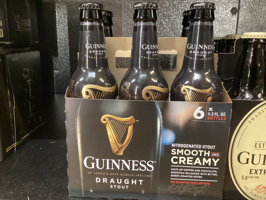 Guinness Draught Stout 6pk bottle