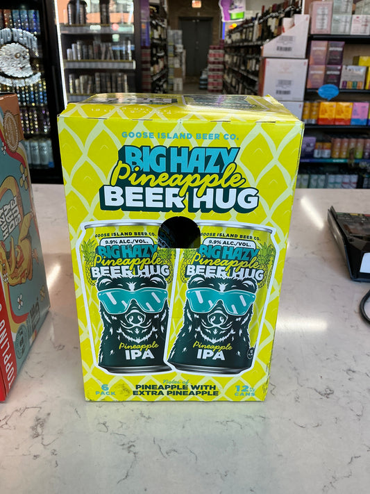 Goose Island Big Hazy Pineapple Beer Hug 6pack