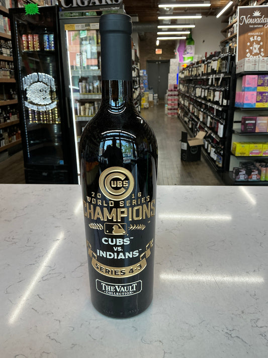 Chicago Cubs World Series Championship Etched Cabernet Sauvignon 750mL