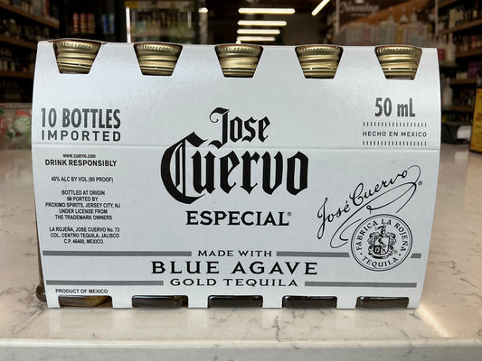 Jose Cuervo Gold Tequila (50mLx10pk