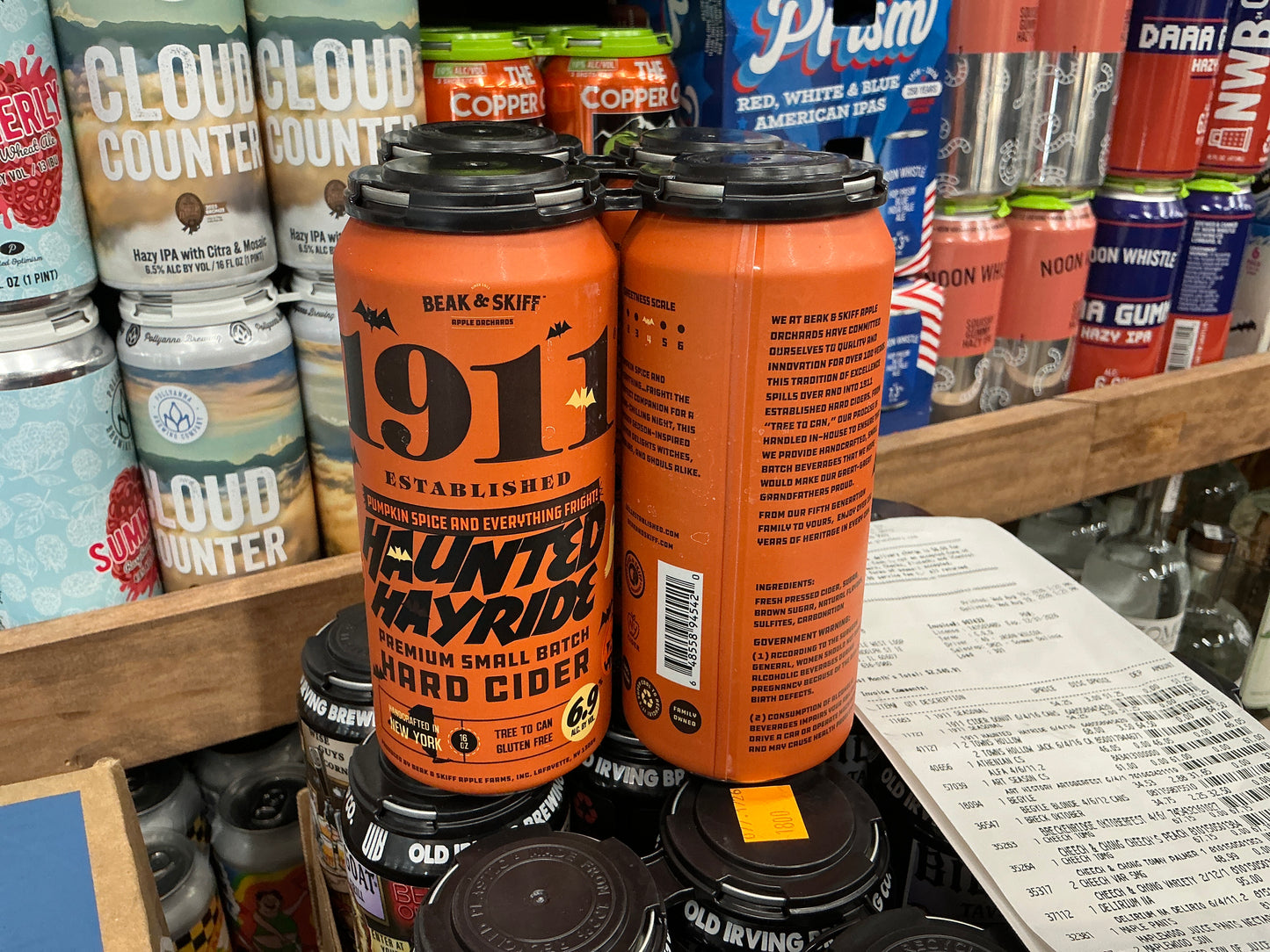 1911 haunted hayride hard cider 4 pack