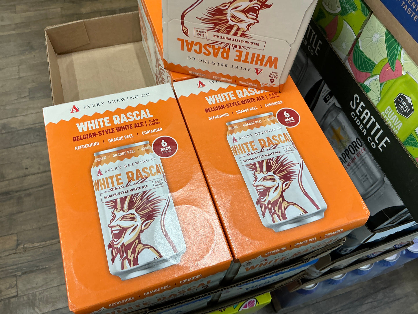 Avery Brewing “white rascal” Belgian white ale 12oz 6-pack cans