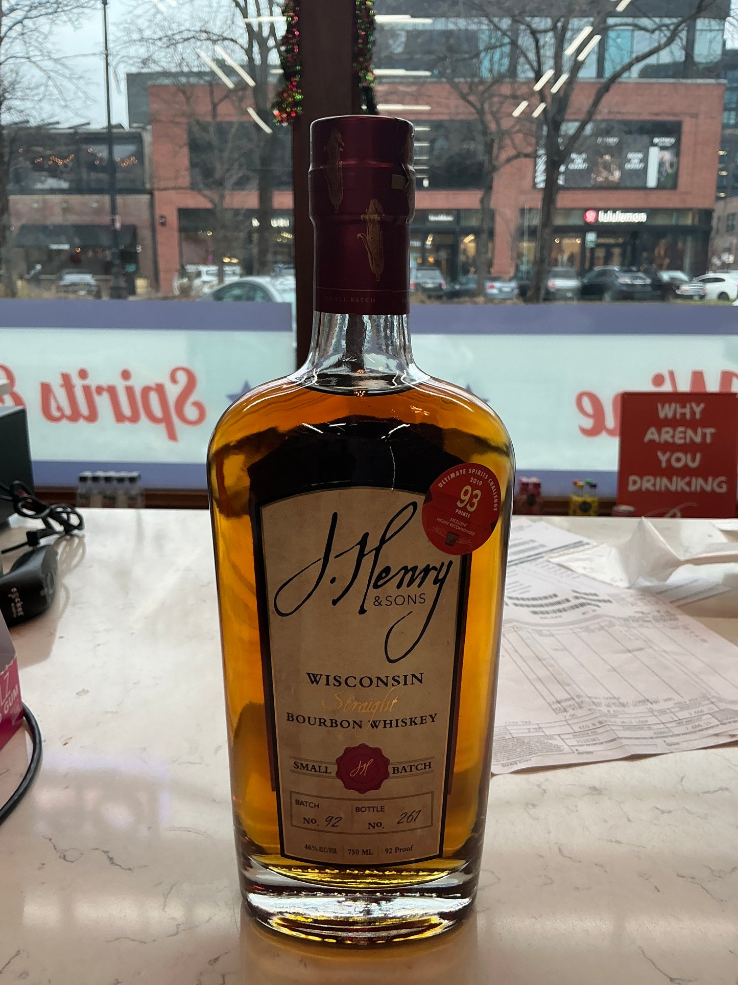 J. Henry Wisconsin Straight Bourbon Whiskey Small Batch (750mL)