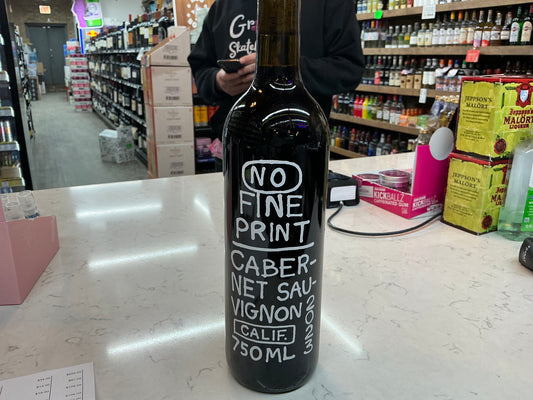No Fine Print Cabernet Sauvignon 750 ml