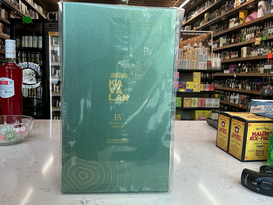 Kavalan 15th Anniversary Cask Strength Single Malt Whiskey 750mL