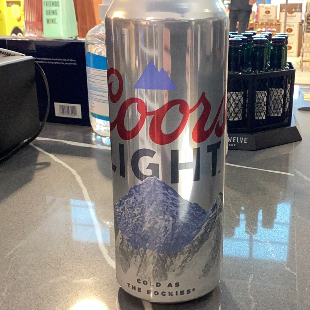 Coors light 24oz can
