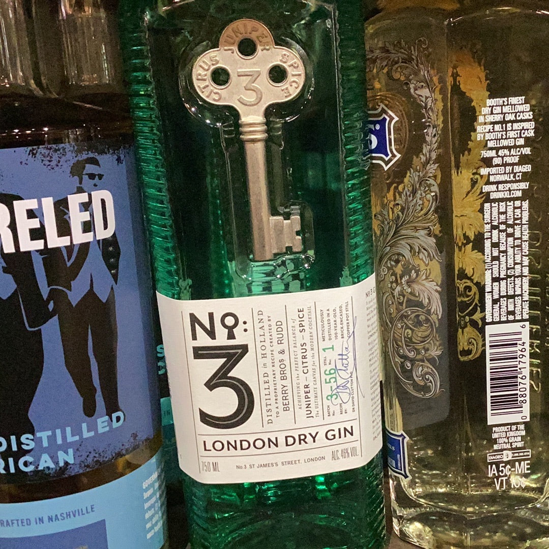 No. 3 London dry gin 750mL