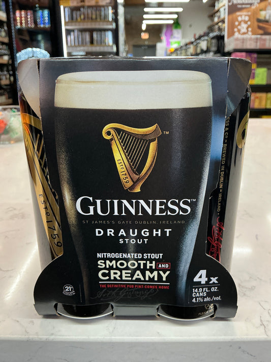 Guinness Draught Stout 4pk Can