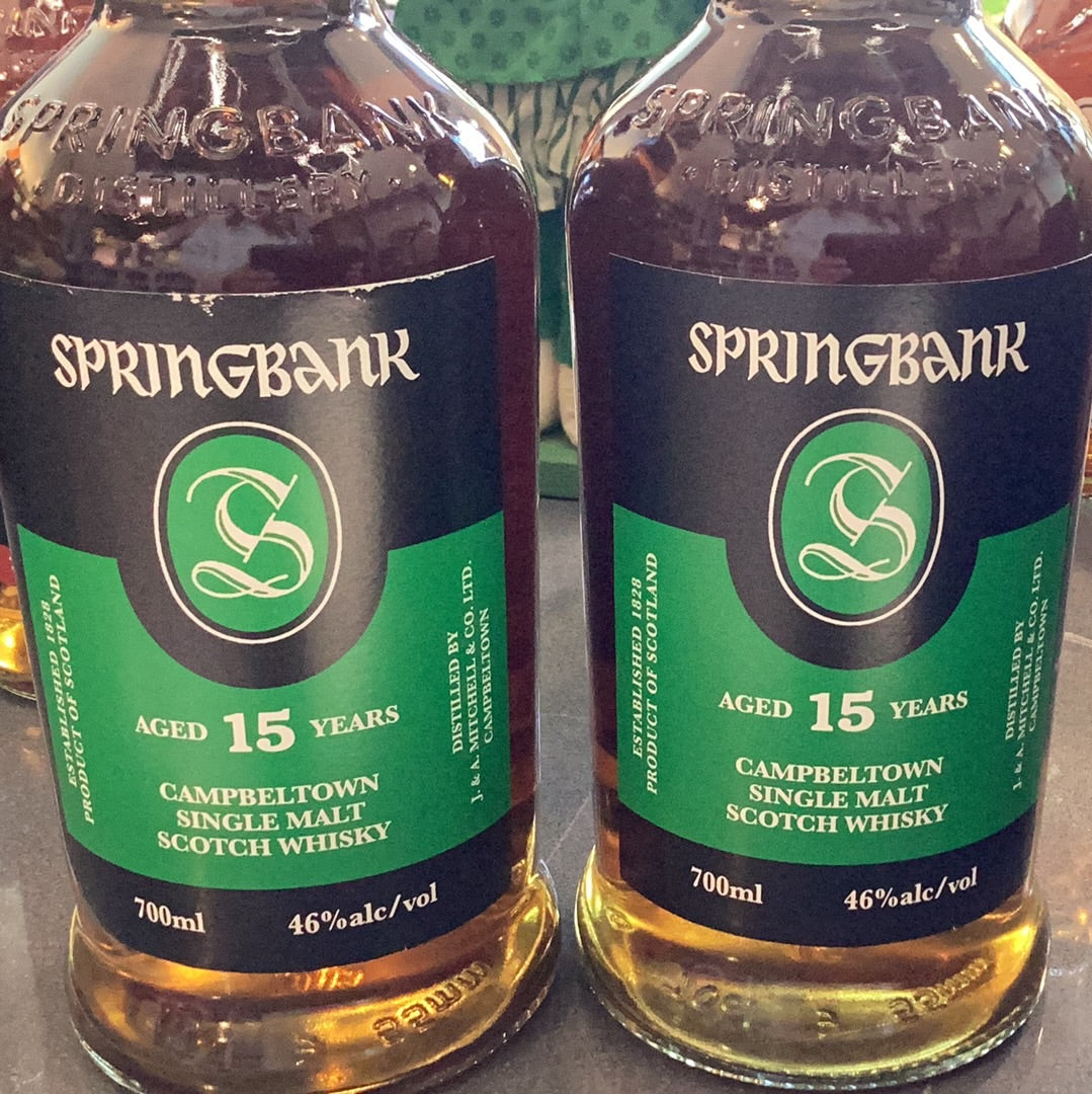 Springbank 15yr Single Malt Scotch Whiskey (700mL)