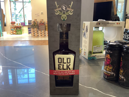 Old Elk limited edition gift set blended straight bourbon 750ml