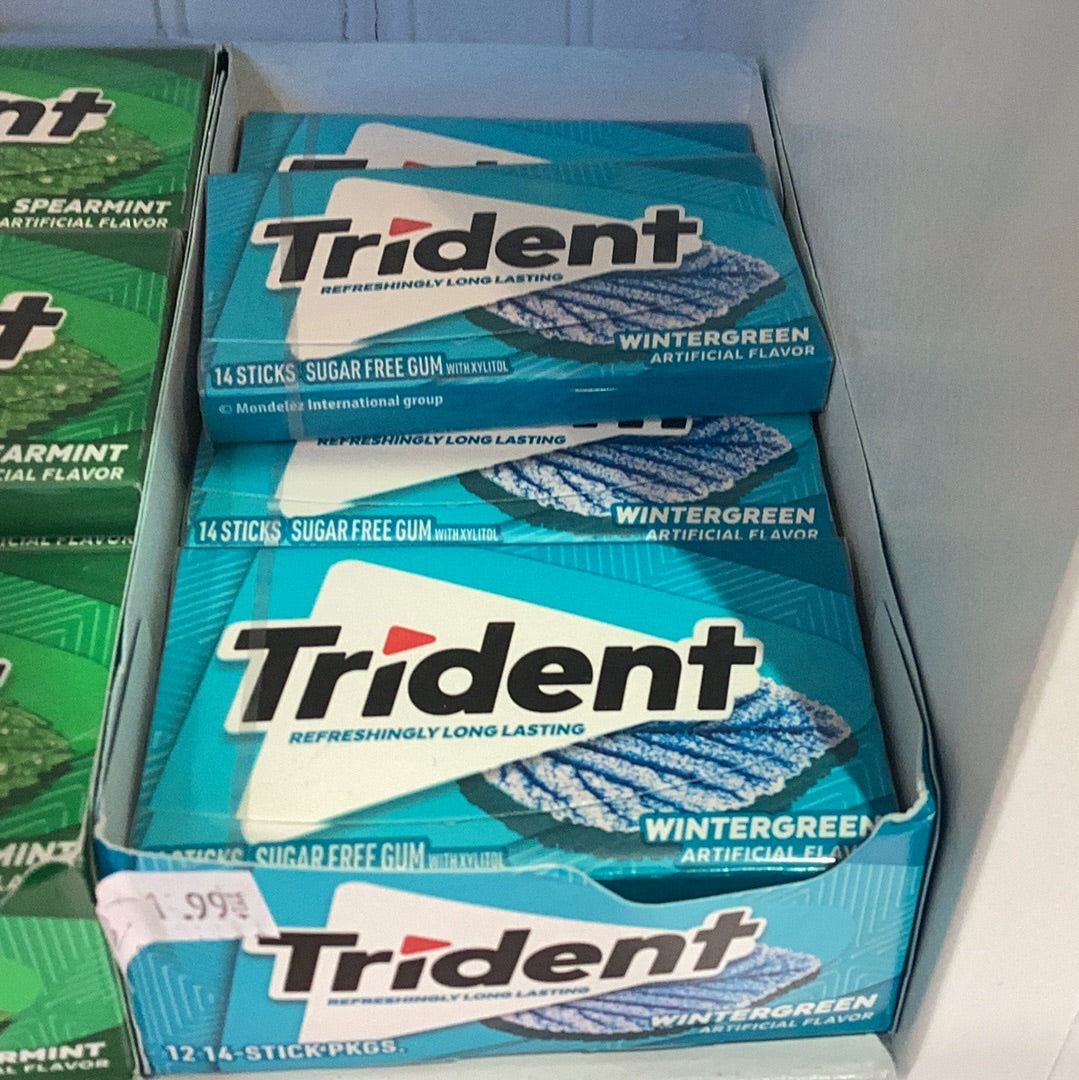 Trident wintergreen gum