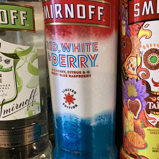 Smirnoff red,white, and berry750ml