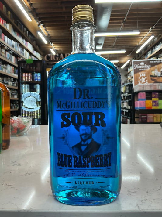 Dr McGillicuddys Sour Blue Raspberry (750 mL)
