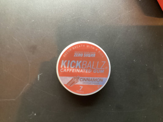 KickBallz Caffeinated Gum Cinnamon
