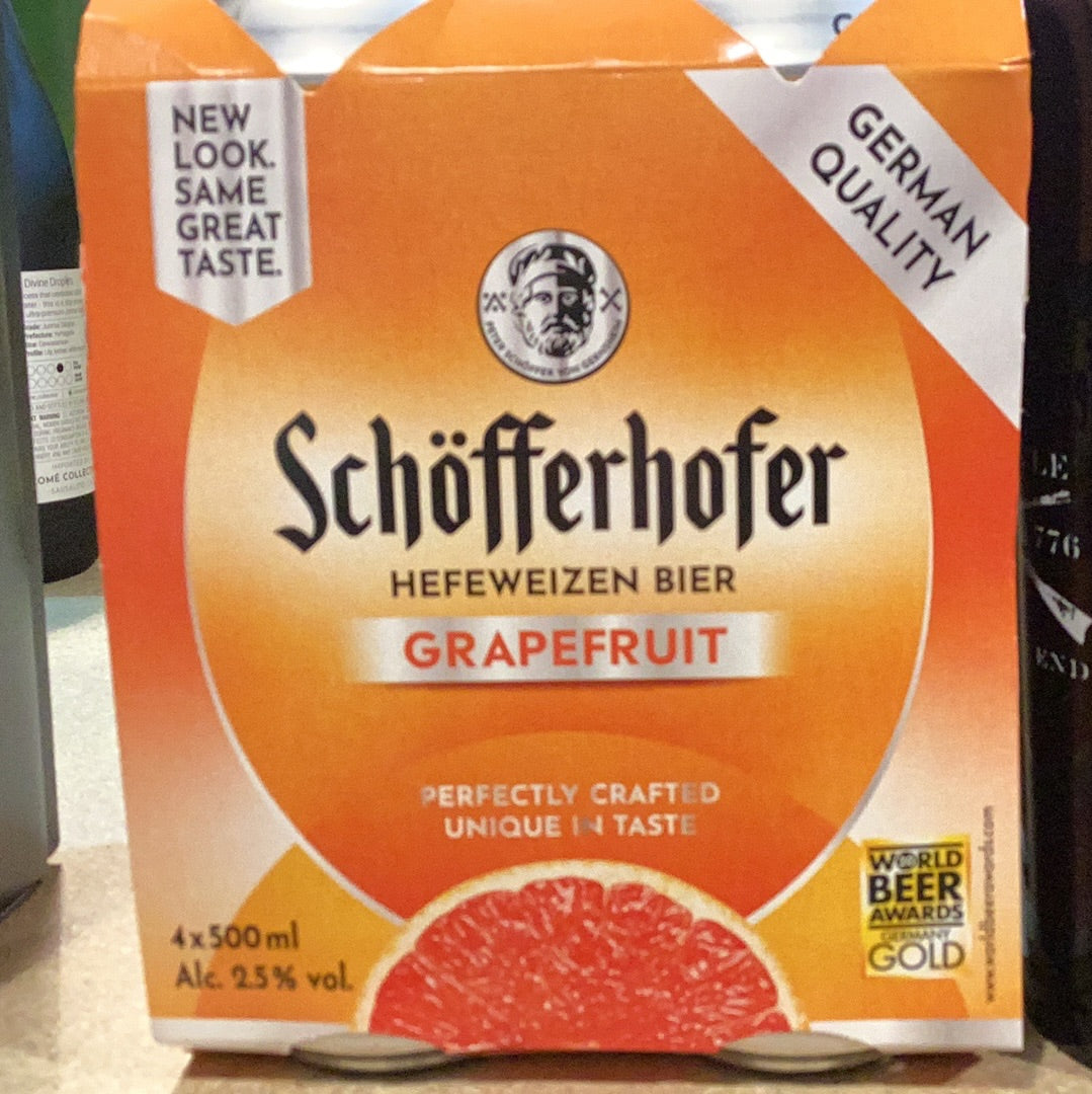 Schofferhofer Grapefruit 4pk cans