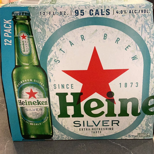 Heineken Silver 12pk bottles